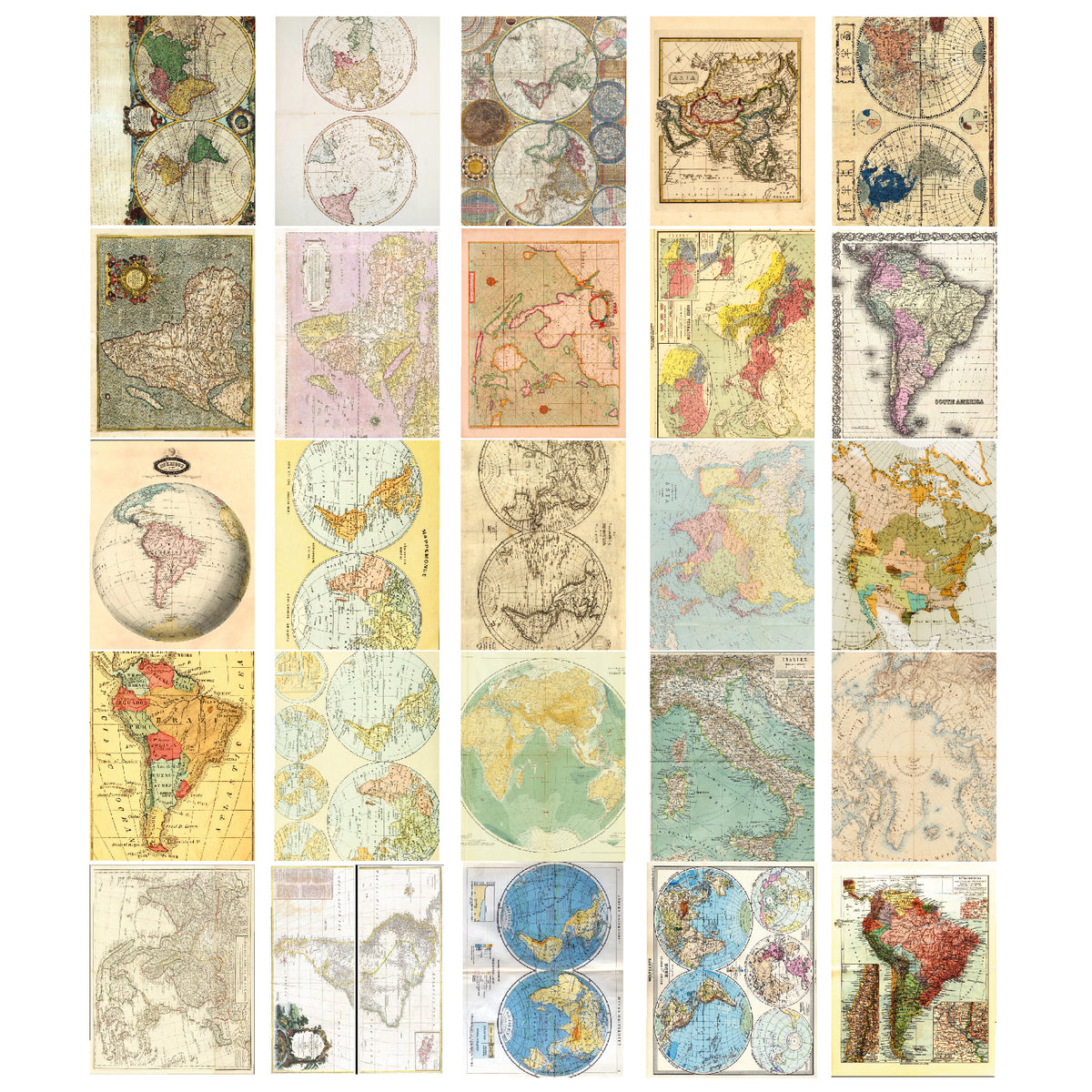 Stickers Postales Mapas
