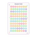 Plantilla de stickers Abecedario pastel