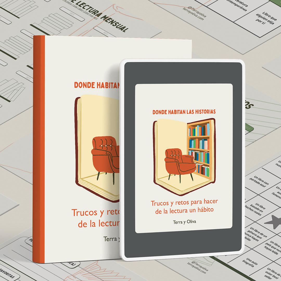 Ebook Donde habitan las lecturas, trucos y retos para hacer de la lectura un hábito + 6 plantillas descargables