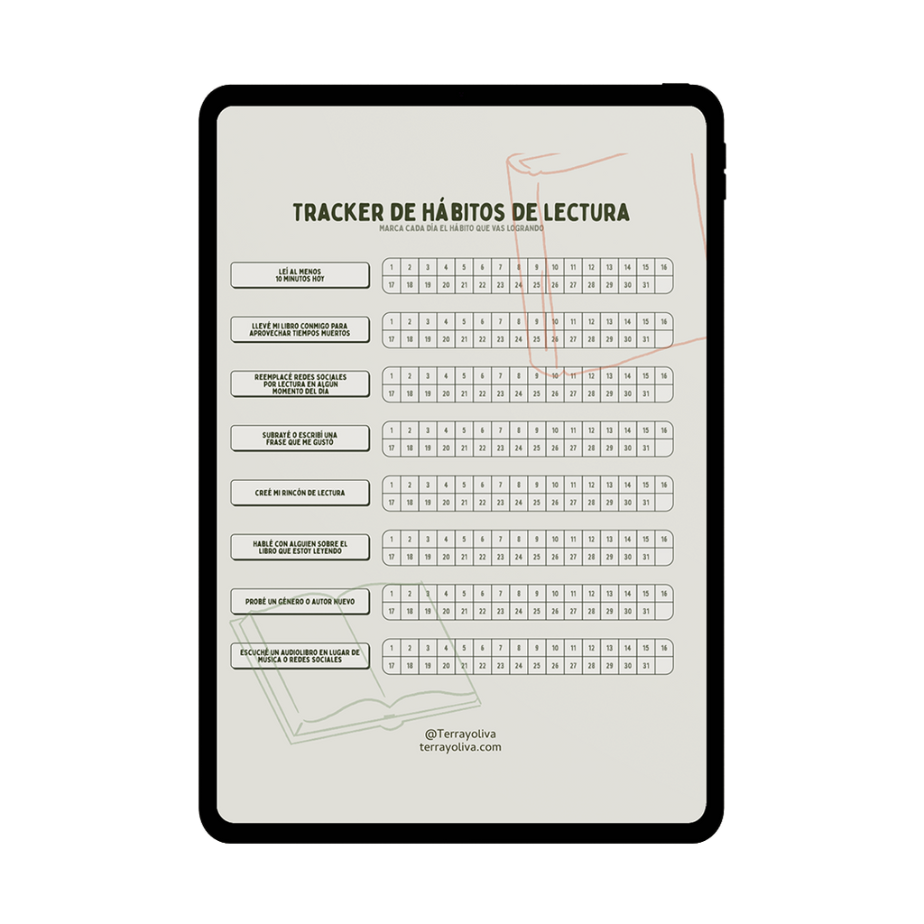 Ebook Donde habitan las lecturas, trucos y retos para hacer de la lectura un hábito + 6 plantillas descargables