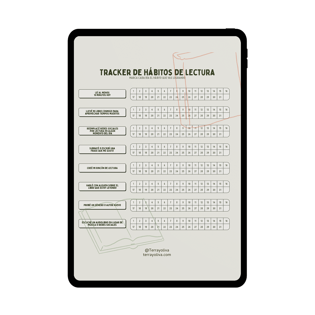 Ebook Donde habitan las lecturas, trucos y retos para hacer de la lectura un hábito + 6 plantillas descargables