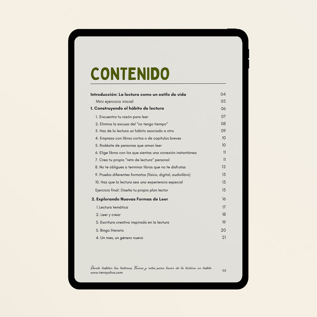 Ebook Donde habitan las lecturas, trucos y retos para hacer de la lectura un hábito + 6 plantillas descargables